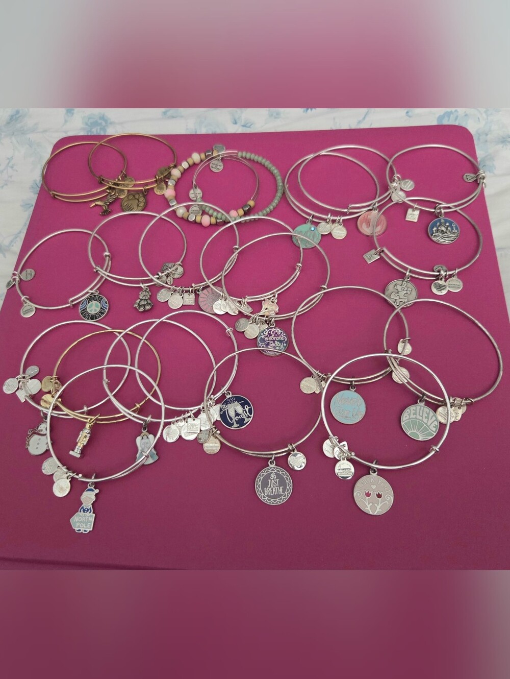 Lot Of 22 Amazing ALEX AND ANI Charm Bracelets / Bangles